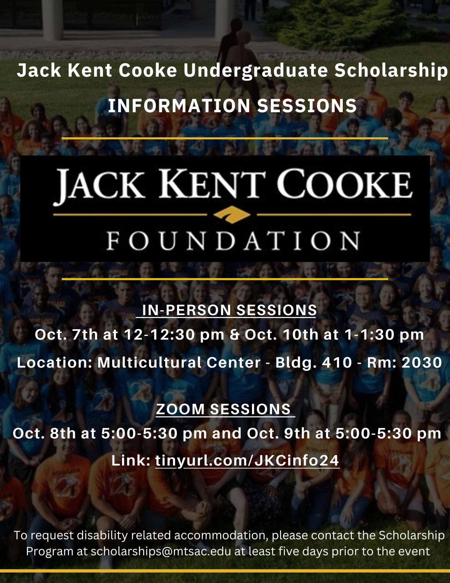 JACK KENT COOKE SCHOLARSHIP