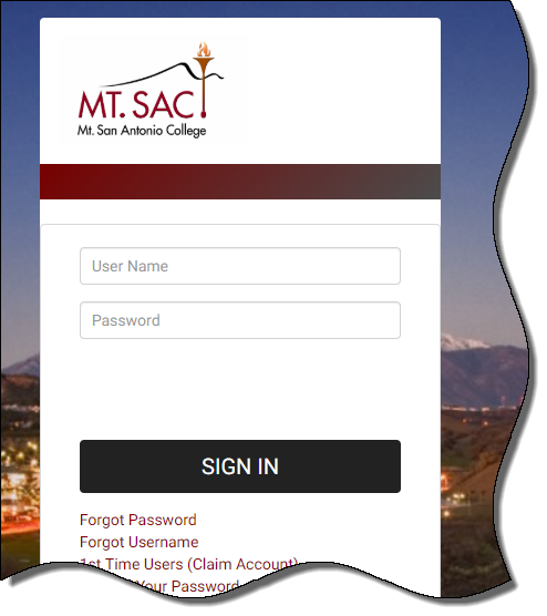 Mt. SAC Student Login