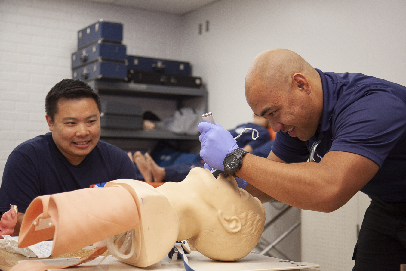 two male emt students 