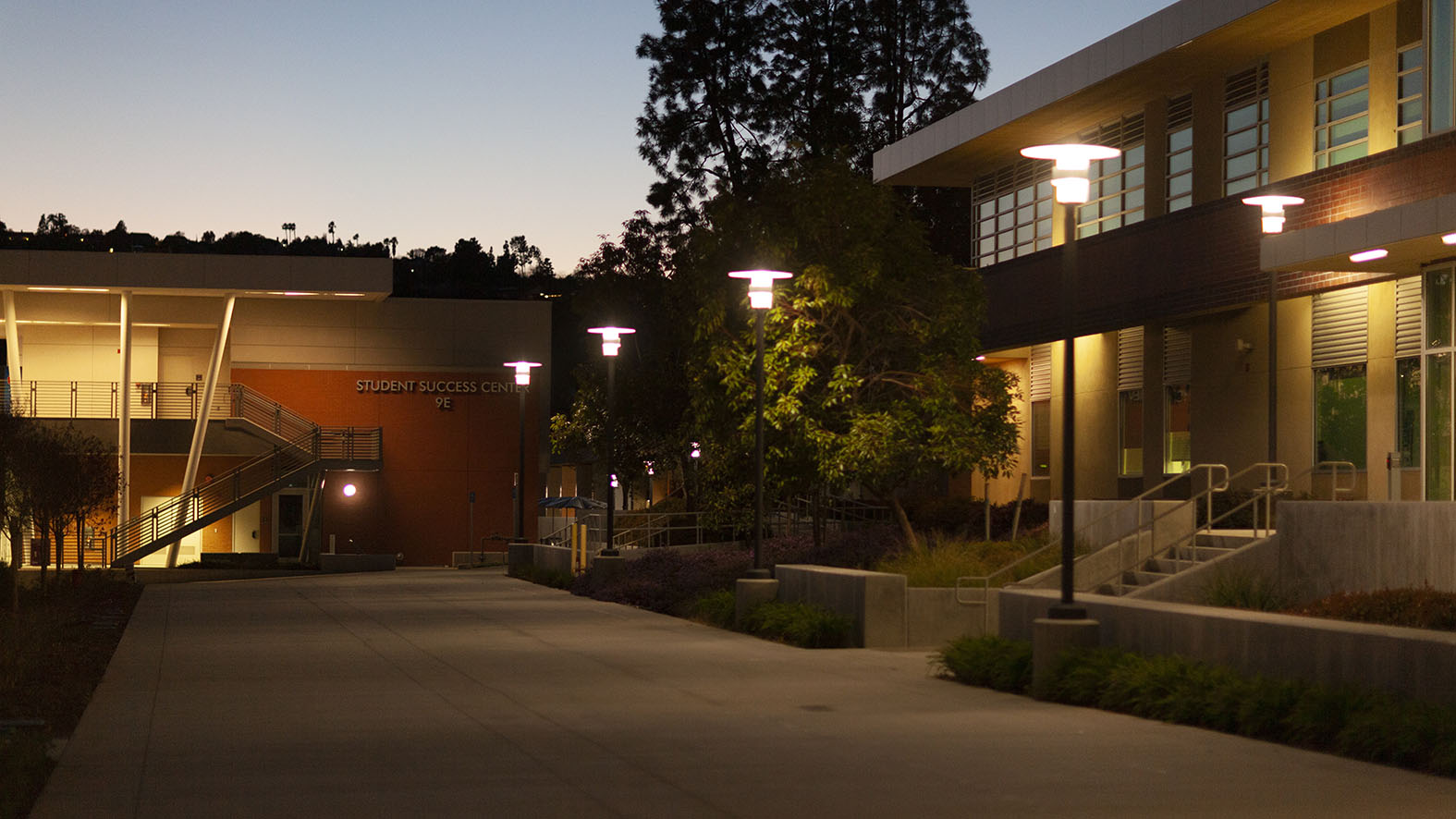 Students walking to class