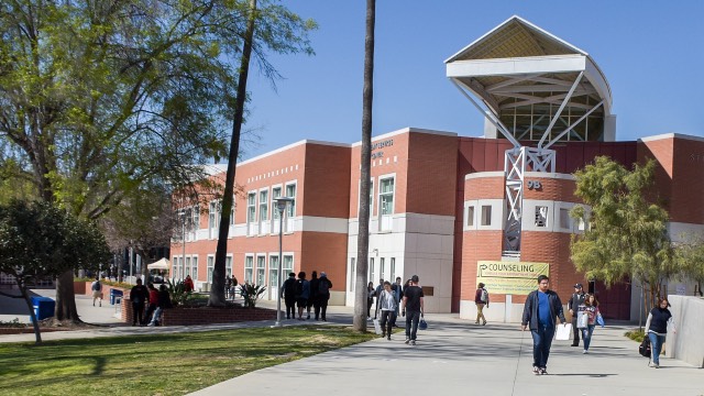 Students walking to class